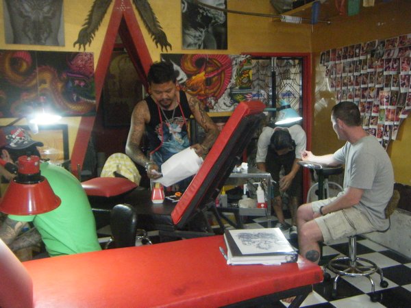 In the Tattoo parlour
