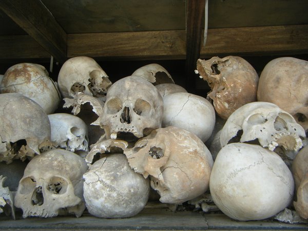 Skulls at The Killing Fields