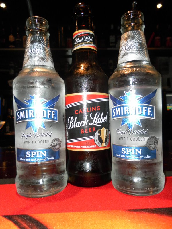 A drink called Smirnoff Spin - we don't have this back home