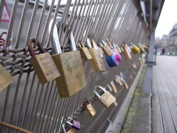locks on bridge