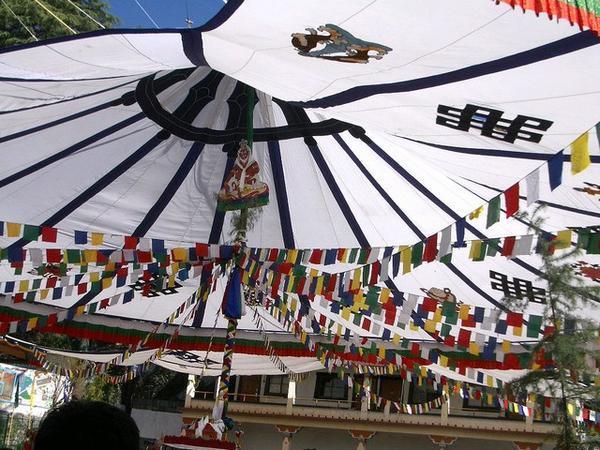 Tent and flags - Shoton Festival