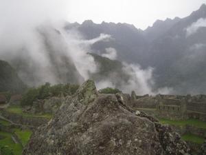 Rock shaped as Machu Picchu