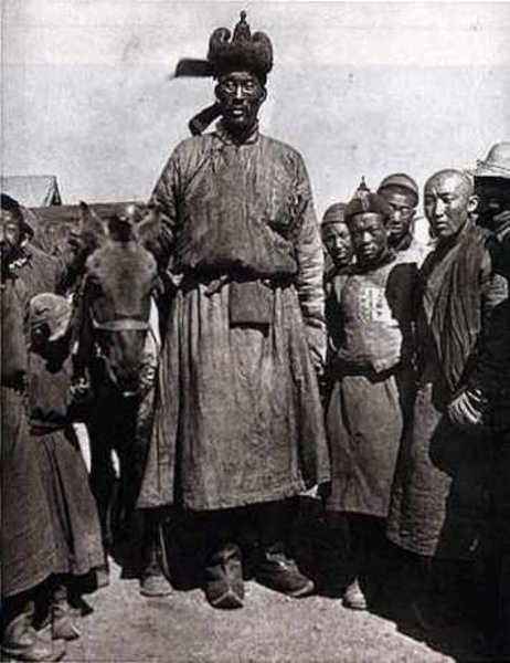 A very tall Mongolian man.