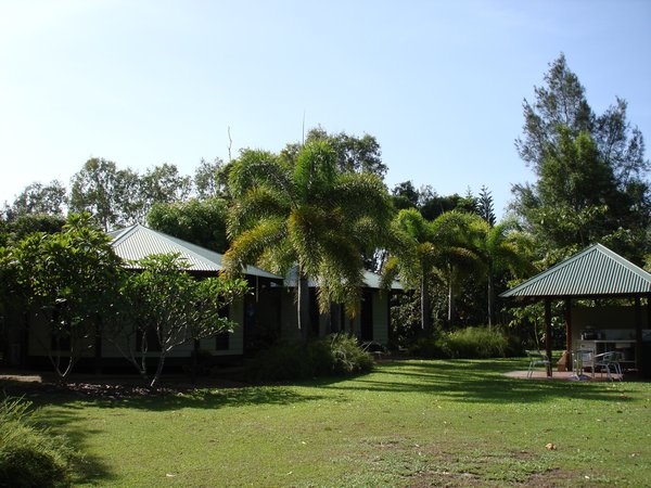 Our sleeping place 'Jabiru guesthouse' 1 km from our workplace.