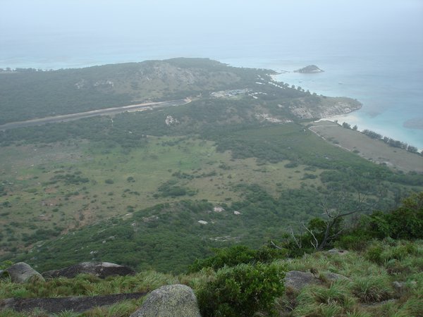 r Other side of the island.  Airstrip is almost the full length of the island