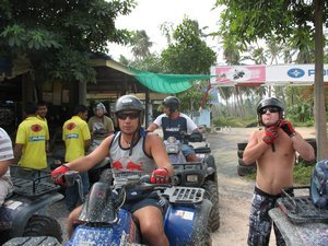 Going with atv in samui