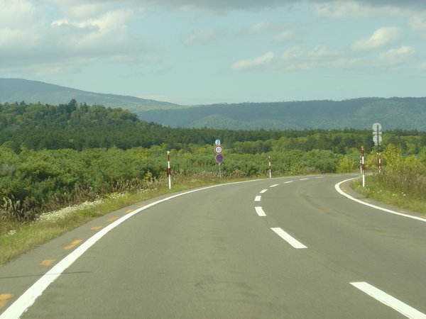 Open roads in Hokkaido