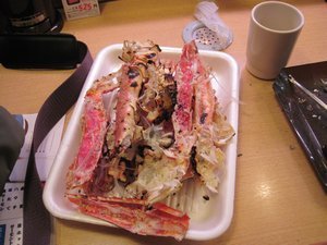 That's what $120 of crab looks like when it's grilled!