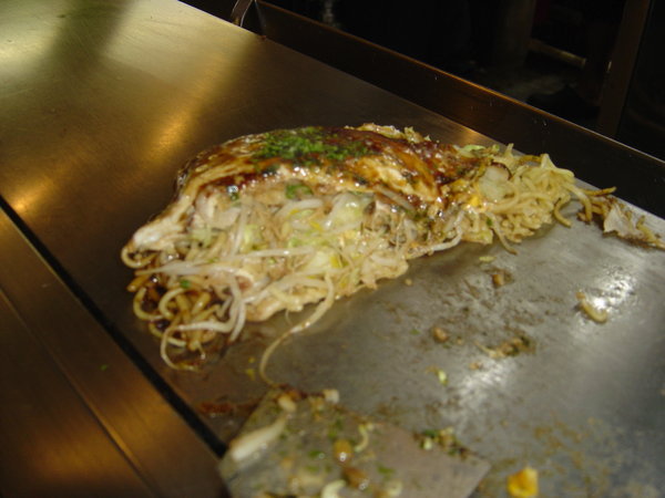 Hiroshima-Inside of an Okonomiyaki