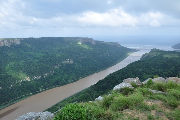 Umganzi River seen from top of Mt Thessiger