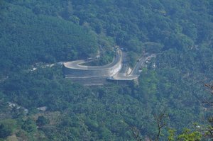 Winding roads from viewpoint