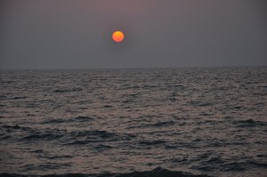 Sunset at Alleppey Beach