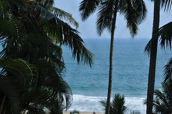 View from garden at Kovalam