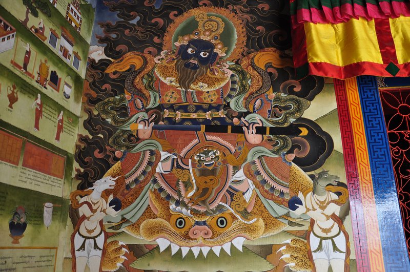Murals at Tawang Gompa