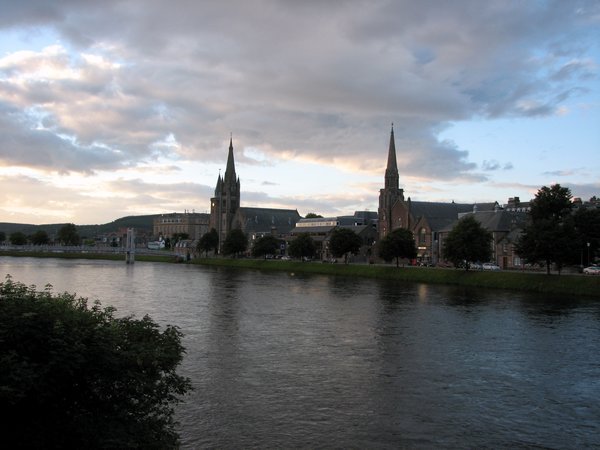 Inverness at sunset