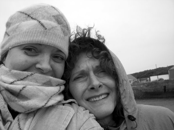 Me & Mom walking around Thurso, in the lovely rain.