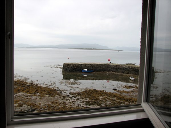 View from our room in Dunollie Hotel