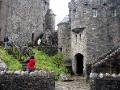 Inside Eilean Donan Castle outer wall.