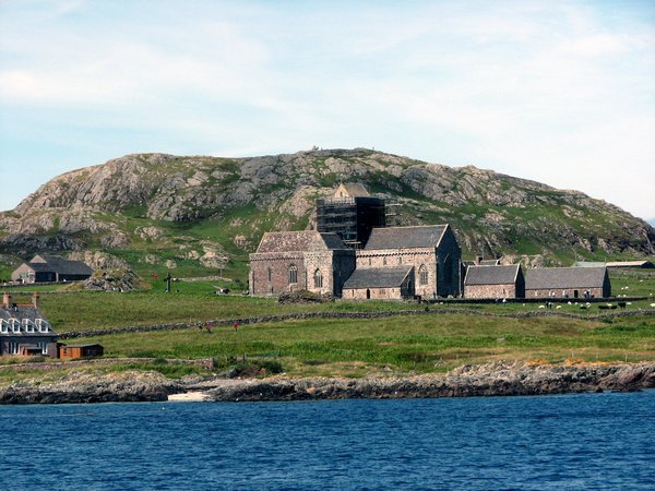 Iona Abby as seen from the ferry.