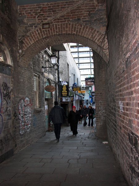 A walkway in Dublin.