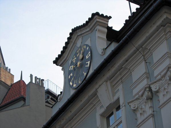 Clock in the Jewish quarter