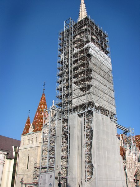 Matthias Church (with lovely construction)