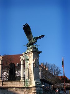 Turul bird statue on Castle Hill