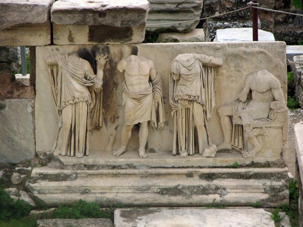 Theater of Dionysos statues