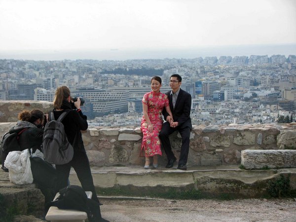 Photo shoot at the Acropolis.