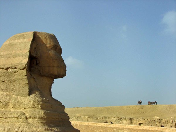 Sphinx and horsemen