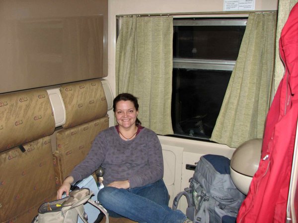 Me and my spacious room on the train.