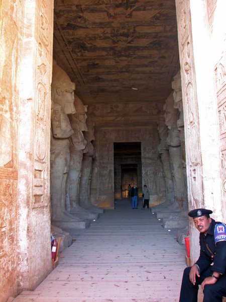 Looking inside Abu Simbel
