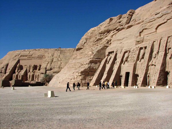 Abu Simbel- Ramsses II part and Neferteri's
