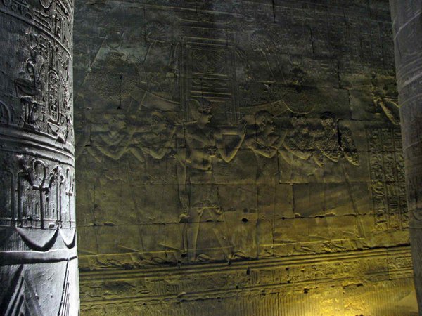 hieroglyphic at Edfu Temple
