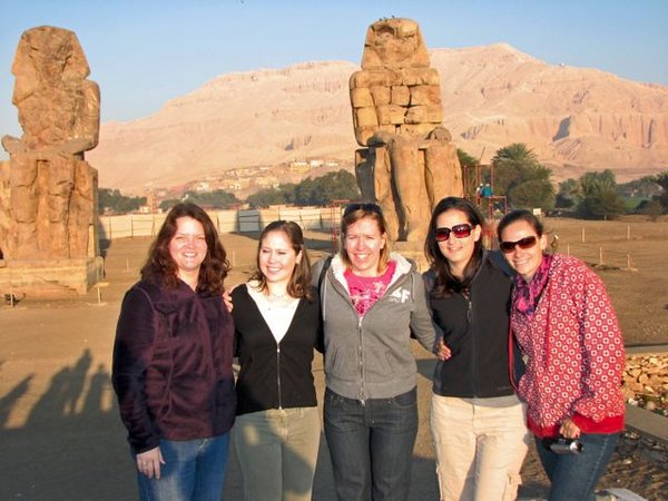 Colossi of Memnon and gang