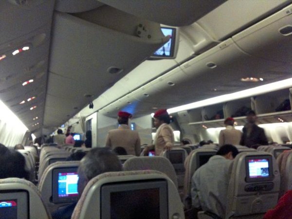 On the Cairo to Dubai flight