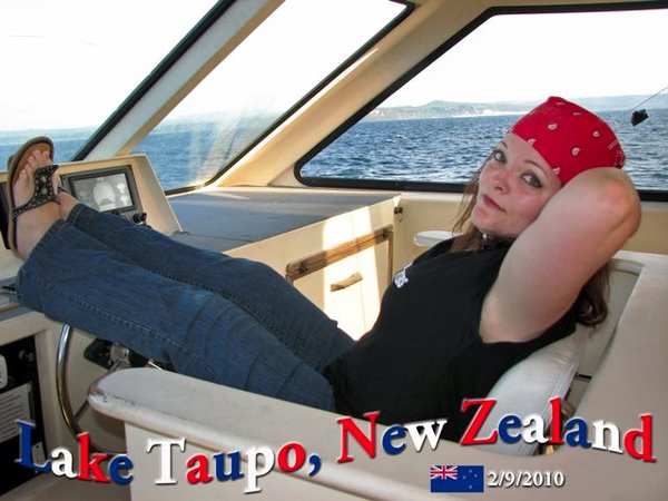 Moi again on Lake Taupo