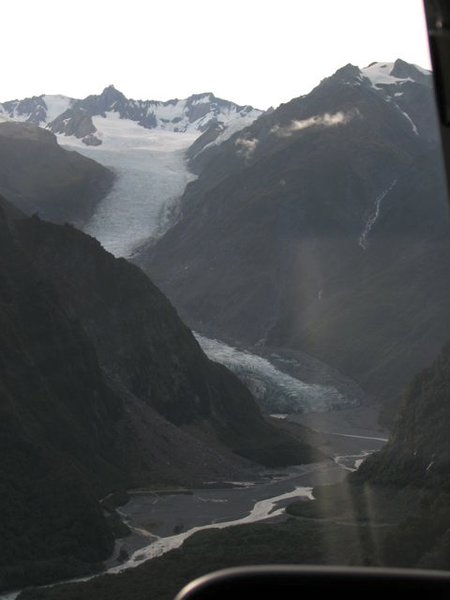 Looking down on the glacier (not in a negative way)