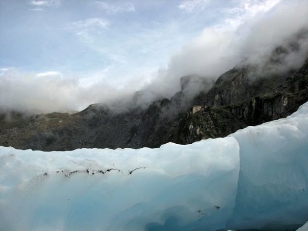 Glacier and mountain and fog part deux