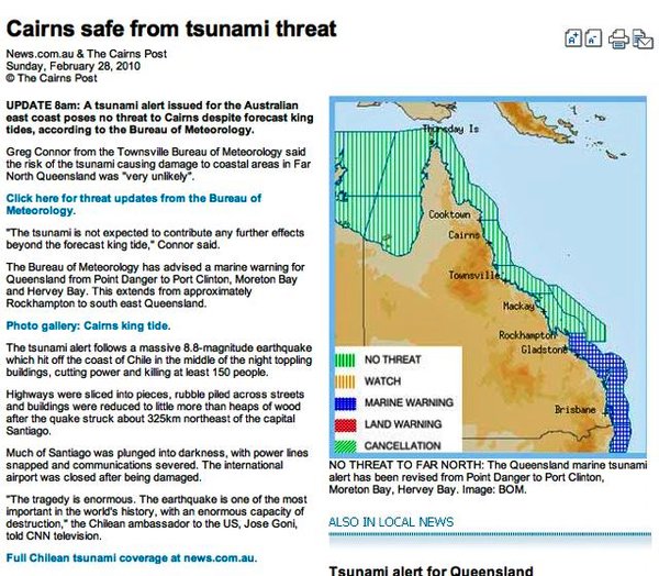 Tsunami scare.