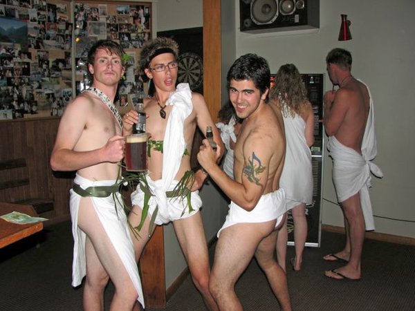 Boys and togas