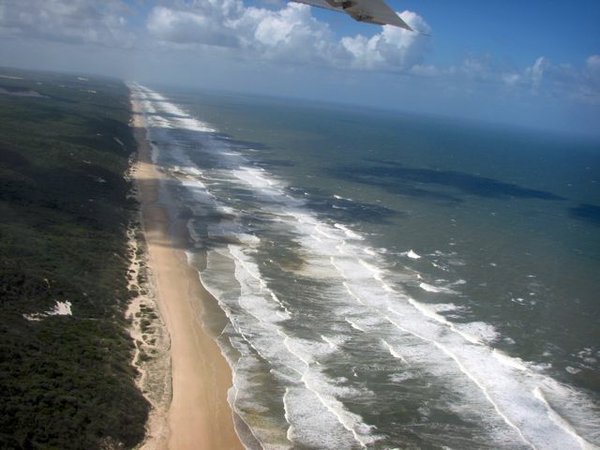 75 mile beach as seen from above