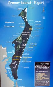 Fraser Island Tourist Map