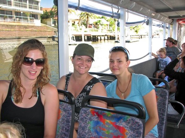 Michelle, myself and Christine on Aquaduck