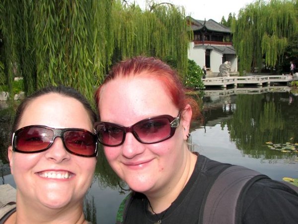 Moi and Becky at Chinese Garden