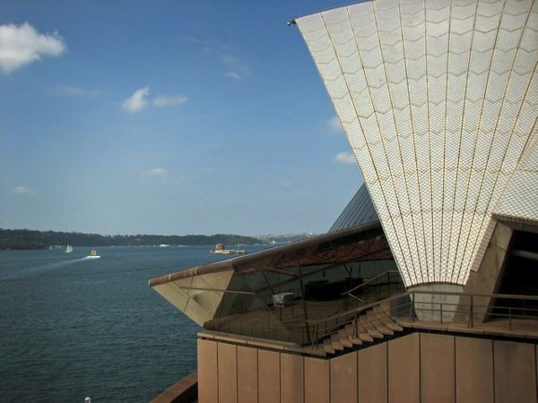 Sydney Opera House and harbor.