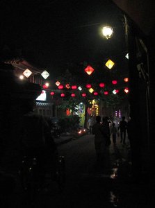 Streets of Hoi An at night.