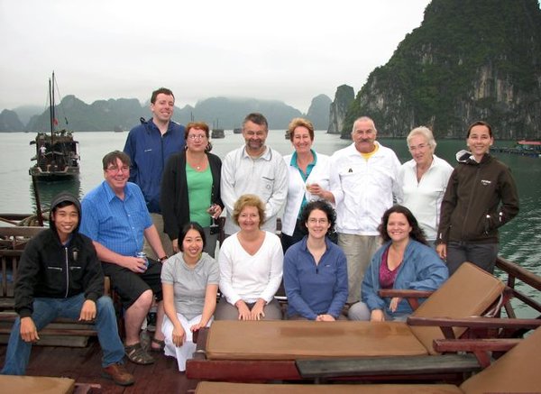 All of us in Halong Bay
