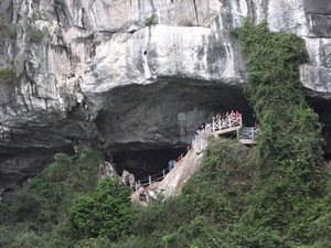 Sung Sot Cave opening.