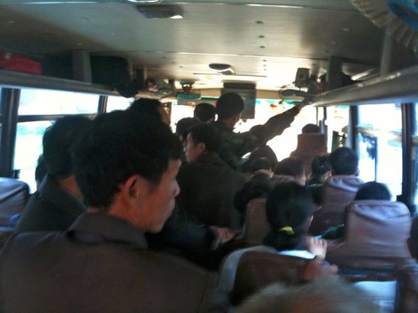Very spacious bus ride to the Longji Terraces